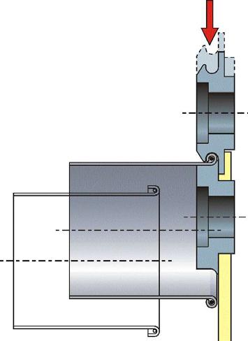 Rodillos de cierre para alambres ZB Aplicación Borde de seguridad en un tubo (entrada alambre) El cnato del tubo se formará de ser posible con los rodillos para borde cilíndrico.