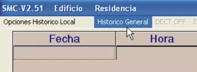 Reiniciar Histórico Local: Cerrar: Los eventos generados se guardan automáticamente en un fichero llamado hitorico.ins.