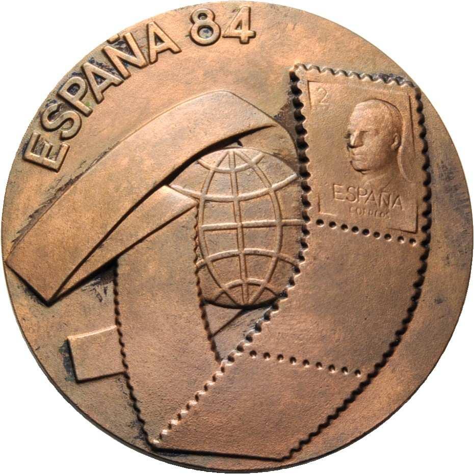 Fernando Jesús. Medalla oficial acuñada por la F.N.M.T. Bronce patinado. Ø 75 mm.