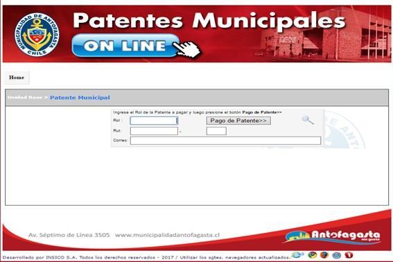 1 Detalle Pago de Patentes En esta pantalla se encuentra una completa información de las patentes municipales.