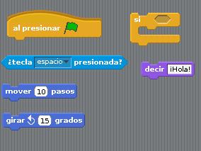 Scratch Presentación Scratch - Herramientas Scratch trae muchas instruciones como bloques o componentes del diagrama