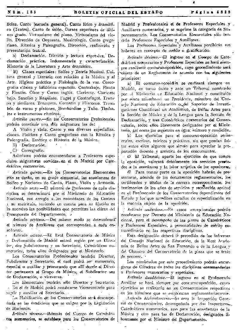 Decreto de 15 de junio de 1942 sobre