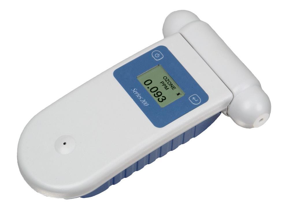Detector de gases para medición de ozono/ gran variedad de sensores / amplio campo de aplicación / cabezal intercambiable/ función de alarma / registrador de datos / sensor opcional para temperatura