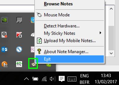 4 Convertir notas en texto editable 1. Para convertir una nota, ábrala en la aplicación Note Manager. 2. Haga clic en el icono de conversión de la barra de herramientas.