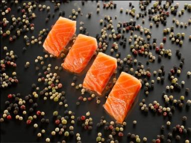 To satisfy the most demanding palates Our salmon, selected at the source, meet the highest quality standards of the
