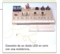 6.- POLARIZACIÓN DE UN DIODO LED Y CÁLCULO DE LA RESISTENCIA DE POLARIZACIÓN. Aplicación: señalización del funcionamiento de equipos electrónicos con diodos LED.
