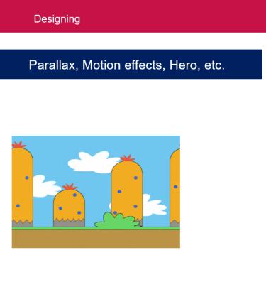 El efecto Parallax es un efecto visual utilizado frecuentemente en aplicaciones para Smart Devices y también en páginas web.