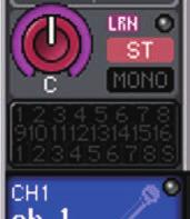Ventana TO STEREO/MONO (a estéreo/mono) (CH1 32, CH33 64/ST IN (QL5), ST IN (QL1)) Ajusta el estado de una señal enviada desde el canal de entrada correspondiente al bus STEREO/MONO.