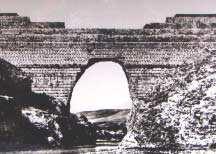 Así quedó la presa de Puentes tras la avenida de 1802, que provocó su rotura y, como consecuencia, el mayor desastre hidráulico de la historia regional, con más de 600