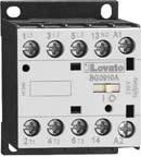 Minicontactores serie BG Minicontactores tripolares de 6A a 1A (AC3) Minicontactores tetrapolares de 0A (AC1) Versiones con contactos de potencia NA + NC Contactos auxiliares de alta conductividad