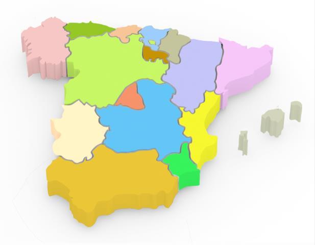 Ejemplo práctico: participantes España: 17 Comunidades Autónomas (CC.AA.