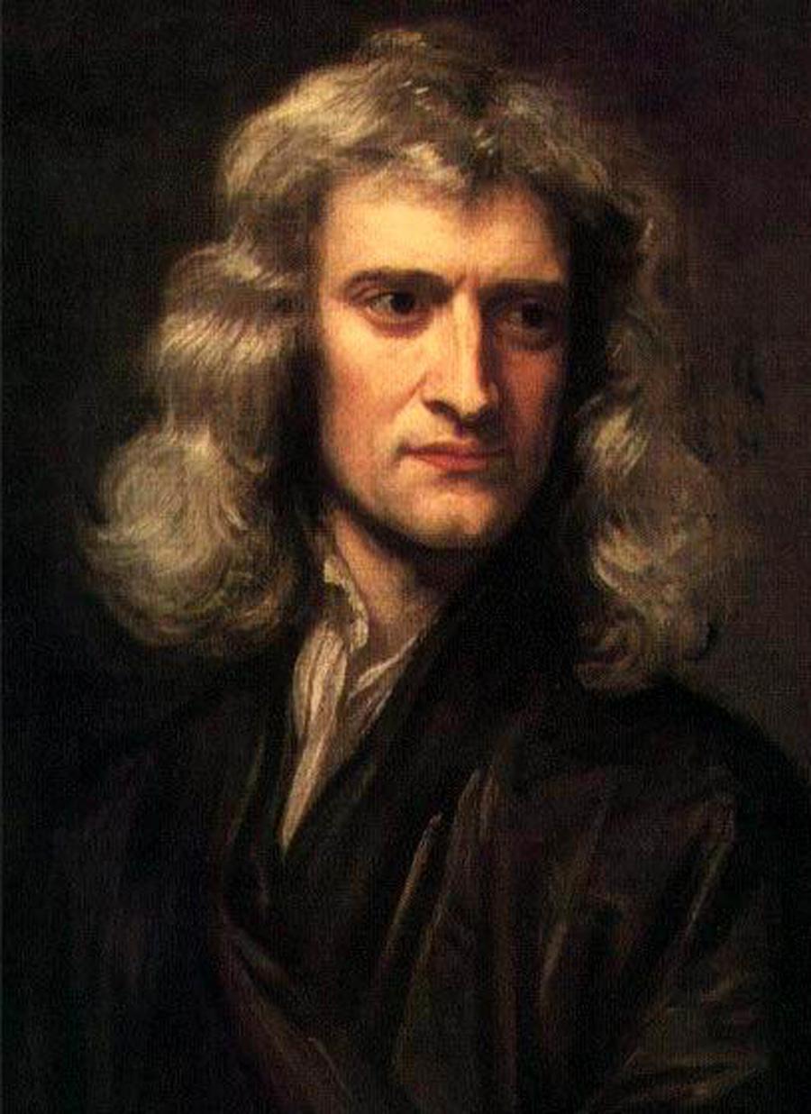 Sir Isaac Newton Ley de gravitación universal.