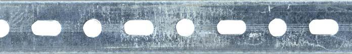 Carriles metálicos Sendzimir 00.008 Perfiles metálicos en acero para sujeción de abrazaderas. 00.008 Longitud Descripción Acabado Carril 0 x x 1,5mm Galvanizado 2.
