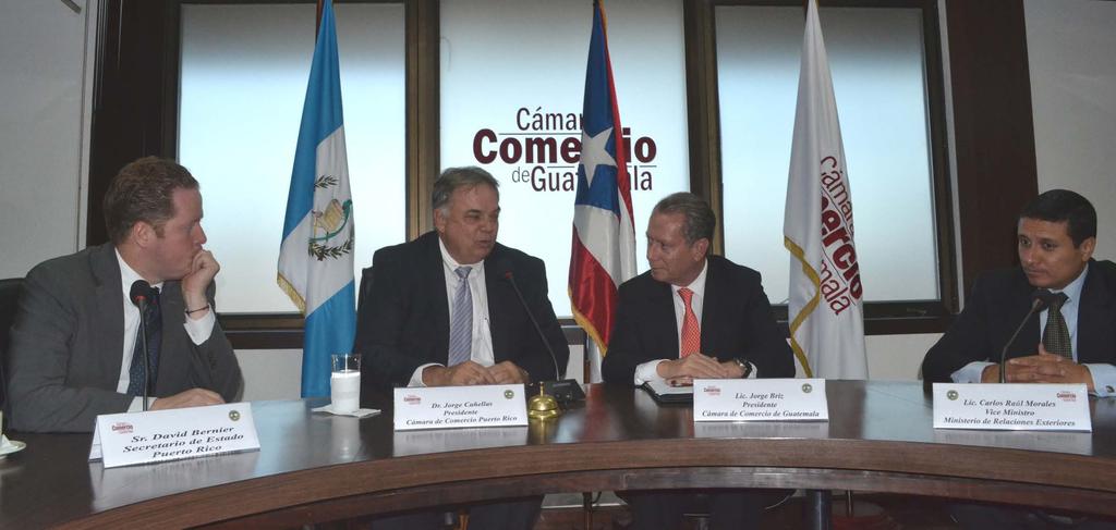 Cañellas firmó un acuerdo de colaboración con la Cámara de Comercio de Guatemala y formó parte de la firma de un convenio similar entre la Compañía Guatemalteca de Exportación (AGEXPORT), la Cámara