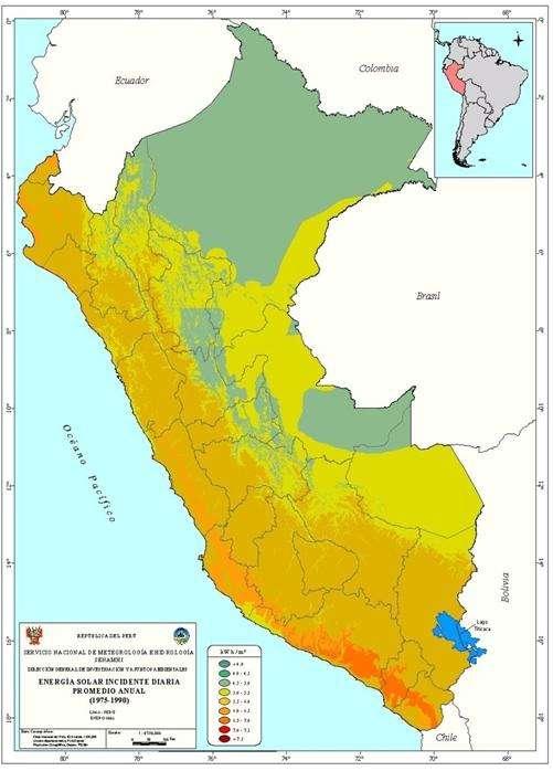 EL SOL EN EL PERU Atlas Solar del Perú SENAMHI 2003