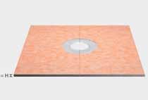 Elementos prefabricados Schlüter -KERDI-SOWER-T Schlüter -KERDI-SOWER-T es un panel de ducha con una pendiente > 2 % para el recubrimiento directo de cerámica en duchas a nivel de suelo.