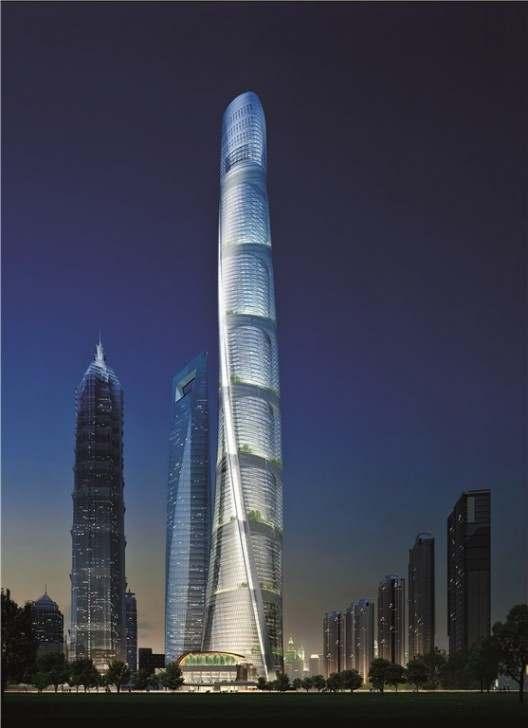 Rumbo a convertirse en el rascacielos más alto de China y el segundo rascacielos más alto del mundo, la torre diseñada por los arquitectos de Gensler ha superado recientemente los 632 metros.