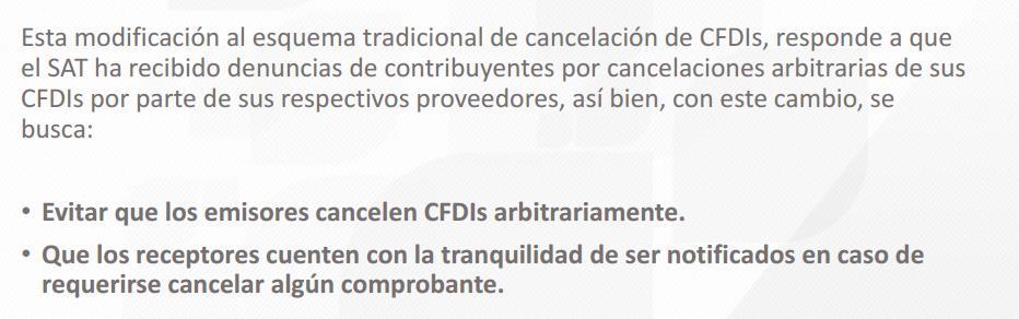 Cancelación de CFDI con