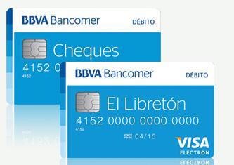 Entrega de tarjetas de débito Una vez acreditados los documentos anteriores, se hace entrega por parte de un ejecutivo de cuenta de BBVA Bancomer, el plástico con el monto