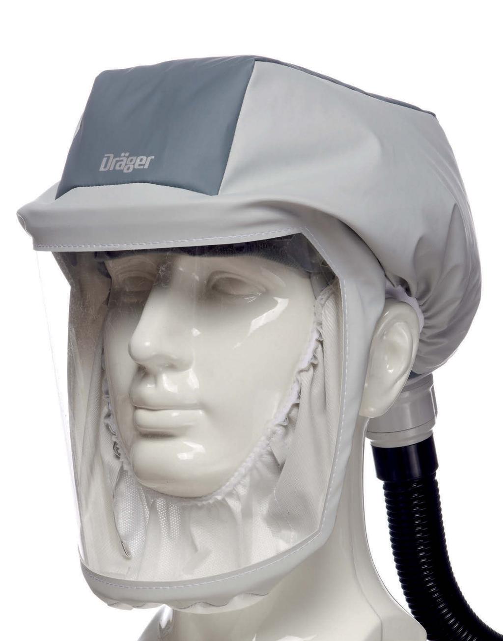 Dräger X-plore 8000 Protectores de cabeza Capuchas, cascos, visores y máscaras Los innovadores protectores para la cabeza Dräger X-plore 8000 forman parte de nuestro nuevo equipo motorizado de