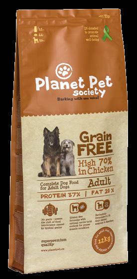 Recetas Grain Free GRAIN FREE Alimento súper premium para perros Como los perros son carnívoros por naturaleza, no pueden digerir de forma eficiente las estructuras de almidón presentes en los