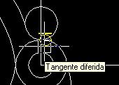 Seguiremos la siguiente imagen, Continuaremos desde la orden "empalme" para suavizar las intersecciones de las líneas rectas que van desde el circulo central a los laterales derechos.