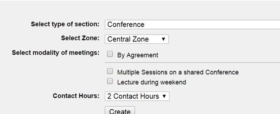 Cómo crear secciones duales? UPRM Debe seleccionar Multiple Sessions on a Shared Conference. La primera semana de clase debe enviar una carta a la Sra.