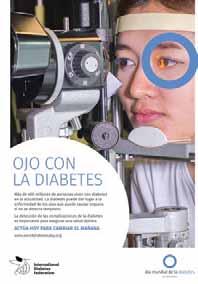 La Federación Internacional de Diabetes (FID), entidad organizadora de la jornada, ha querido hacer hincapié en que toda persona diabética corre el riesgo de perder la visión, y que entre los