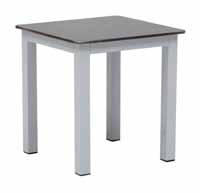 MONACO Mesa auxiliar apilable. Pata de aluminio en gris/blanco/óxido/negro. Mesa auxiliar empilhável. Alumínio. Pés de alumínio cor cinza/branco/óxido/preto. Stackable side table.