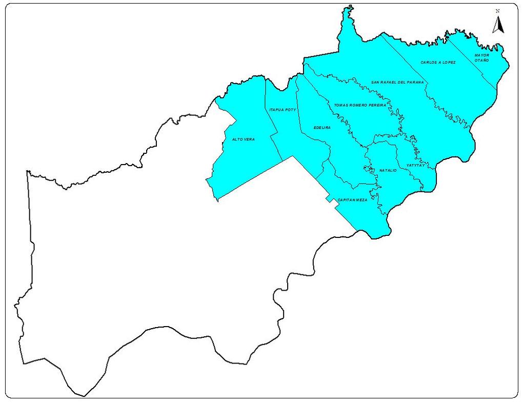 Las 4 Sub Regiones Zona Nordeste (126.958 in.