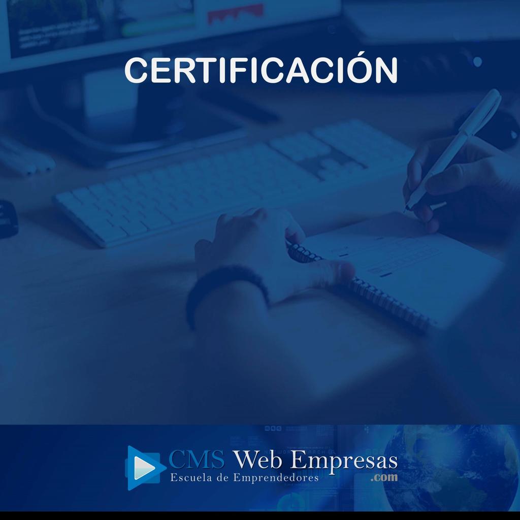 Al finalizar recibirá una certificado que acredita haber aprobado satisfactoriamente el curso Desarrollo Web en