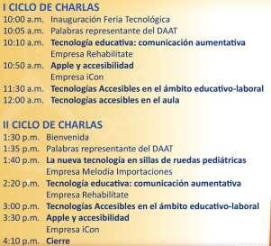 1 0 :00 a.m. a 6 : 0 0 m I Feria Tecnológica CENAREC-2015 Lugar: CENAREC (Centro Nacional de Recursos para la Educación Inclusiva ivan.quesada@cenarec.org Evelyn Calderón Campos. Tel.