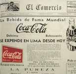 1935 Primera aparición en el mercado de Inca Kola por