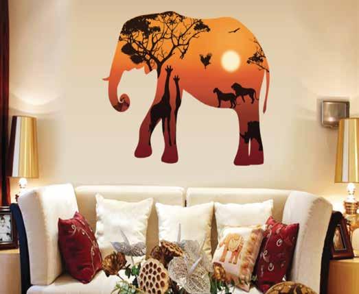 Adhesivo Decorativo Elefante con