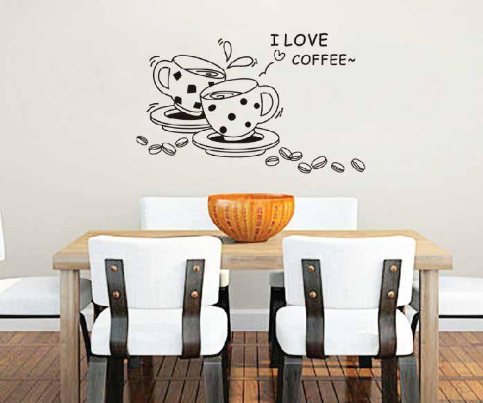 Adhesivo Decorativo I Love Coffe