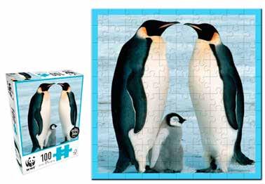 JUEGOS WWF CARTÓN CARTÓN 100 PIEZAS C A RTÓ N Ref. 104 Pingüis 100 piezas 20.2 x 16 x 5.