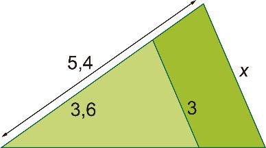 Triángulos en posición de Tales. Criterios de semejanza 1. Los siguientes triángulos están en posición de Tales. Halla el valor de x. 2.