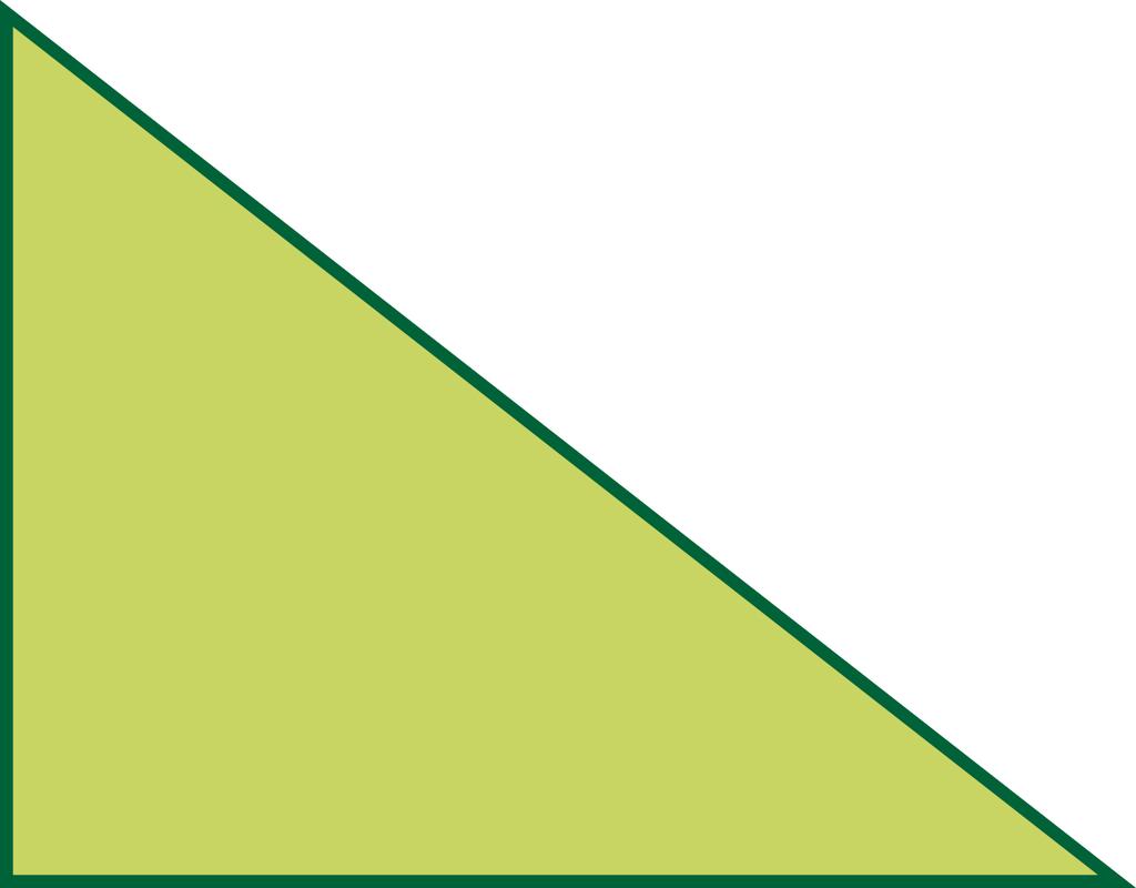 El cateto menor se convierte en la hipotenusa del triángulo menor (el verde oscuro en la figura), y el cateto mayor se convierte en la hipotenusa del triángulo mediano (el verde claro en la