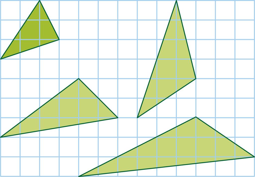 La segunda figura se ha obtenido ampliando la escala en la dirección horizontal, mientras que la tercera se ha obtenido ampliando la escala en la dirección vertical (con respecto a la primera figura).