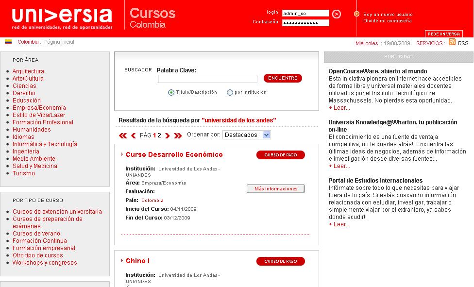 PORTAL CURSOS (http://cursos.universia.