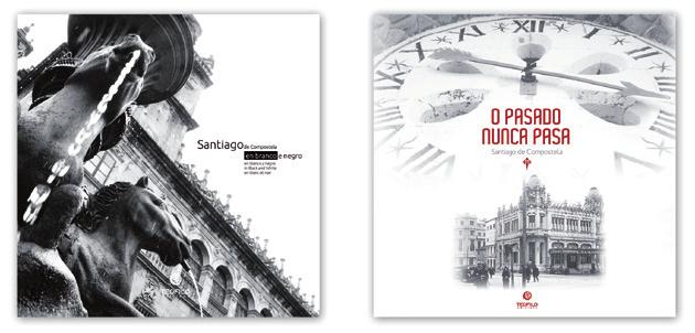 Presentación dos libros de Teófilo Comunicación Santiago de Compostela en branco e negro e O pasado