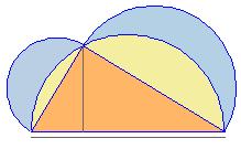 La base del triangle de la figura mesura i l altura.