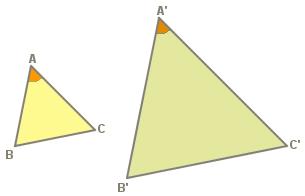 . Criteris de semblança de triangles A l escena de la dreta pots veure els tres criteris de semblança de triangles.