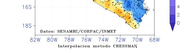 Morropón (Piura) -> 35,8 C (6 de mayo) Además, en algunos días se presentaron temperaturas máximas inferiores al valor promedio semanal.