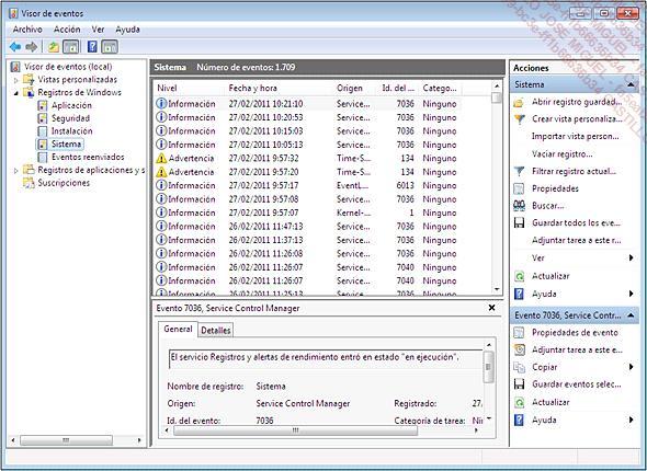 servicios y aplicaciones. En Windows 8 o Windows 7, la utilización del visor de eventos no se limita a la recopilación de eventos.