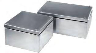 ENVOLVENTES INDUSTRIALES Cajas de acero inoxidable Características Técnicas Acero inoxidable 1.