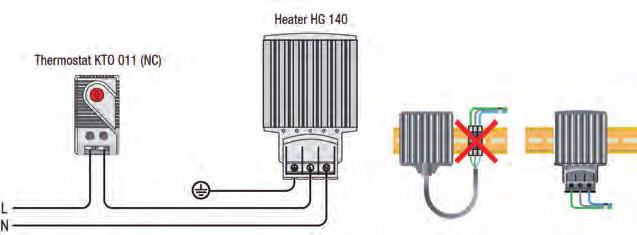 reduce la potencia de calefacción en aproximadamente un 10%. Potencia de calefacción Corriente de conexión máx. Longitud (mm) Peso (kg) GHT 015-B 15W 1.5A 65 0.
