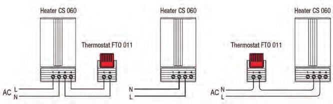 CALEFACTORES GDI > Temperatura de superficie baja > Rápido montaje - fijación por clip > Doble aislamiento (plástico) > Amplia variedad de voltajes ISO9001 Patent DATOS TÉCNICOS