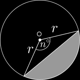 R/ 40cm efinición: la región del círculo limitada por una cuerda y el arco cuyos extremos son los mismos de la cuerda recibe el nombre de segmento circular.