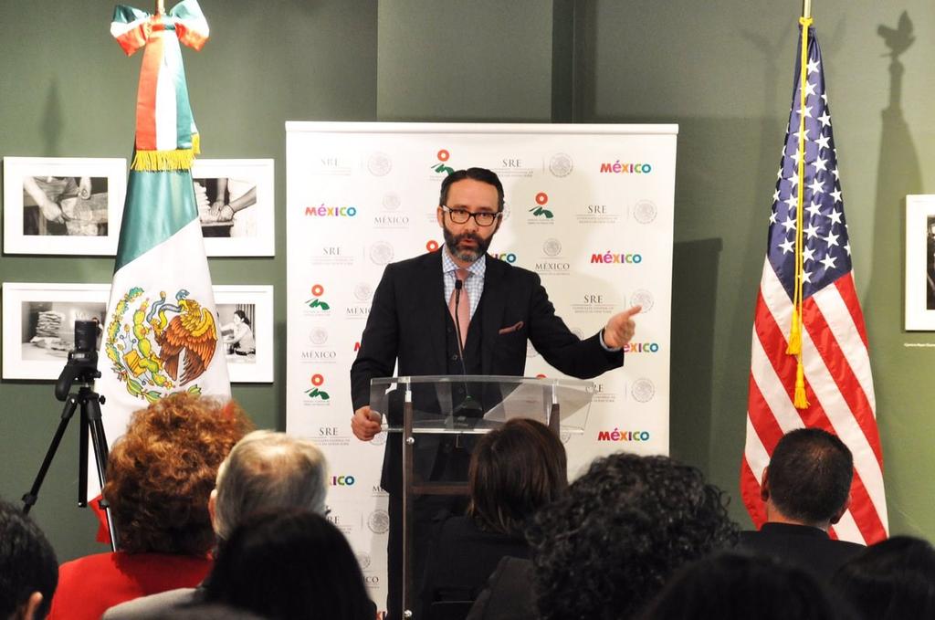 INAUGURACIÓN El acto de inauguración oficial, a nivel nacional, de la SEF2017 se celebró el 20 de marzo en el Consulado General de México en Nueva York, presidido por el Cónsul General en dicha